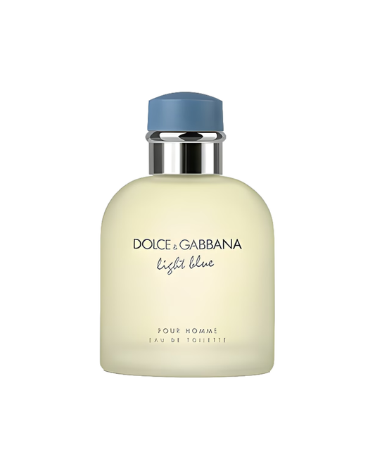 Dolce & Gabbana Light Blue perfume bottle on a white background