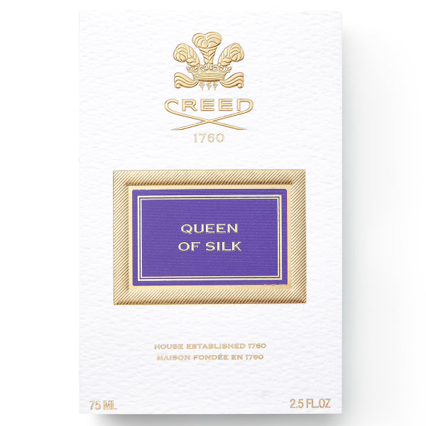 Creed Queen of Silk perfume packaging on a white background